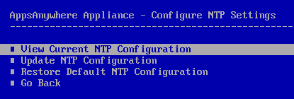 Configure NTP Settings